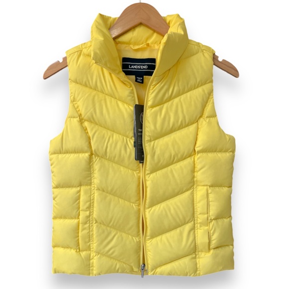 Land's End Classic Down 600 Fill Vest | Women’s XS/P 2-4 | Pineapple | $40 - Picture 7 of 7